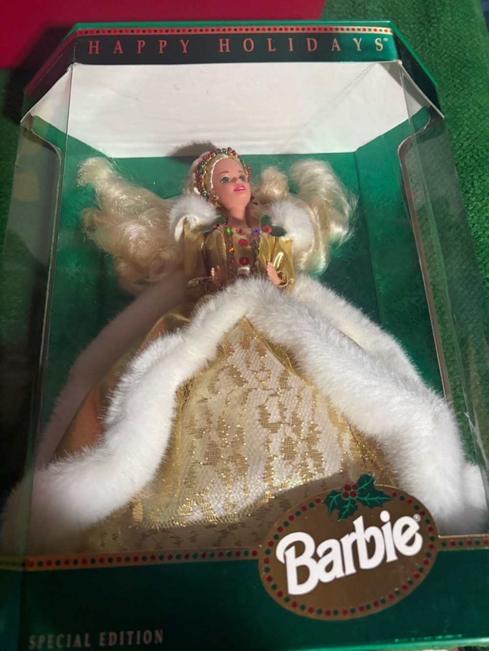 Barbie Gold and White Holiday Collector Doll